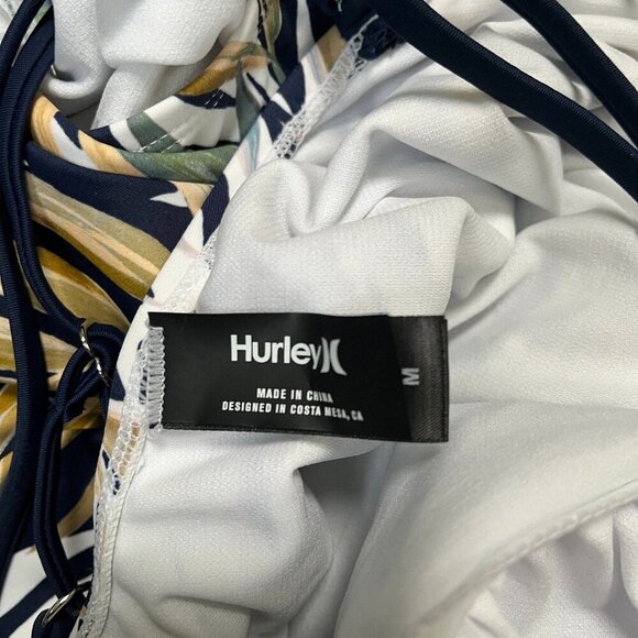 Hurley Women's One Piece Swimsuit Cayman Palms Adjustable Straps Size Medium - Picture 7 of 8